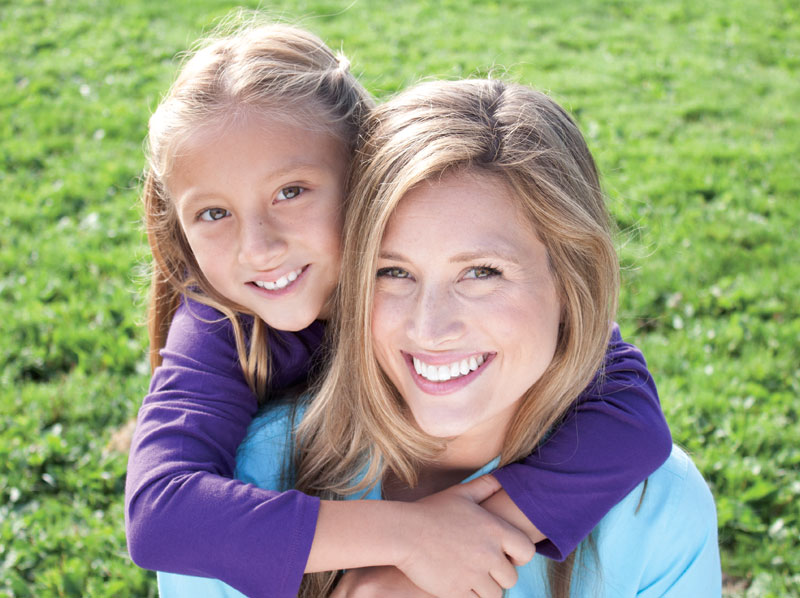 mother and daughter